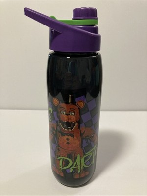 Five Nights At Freddy's ''Let's Party'' Water Bottle 28 oz. silver buffalo