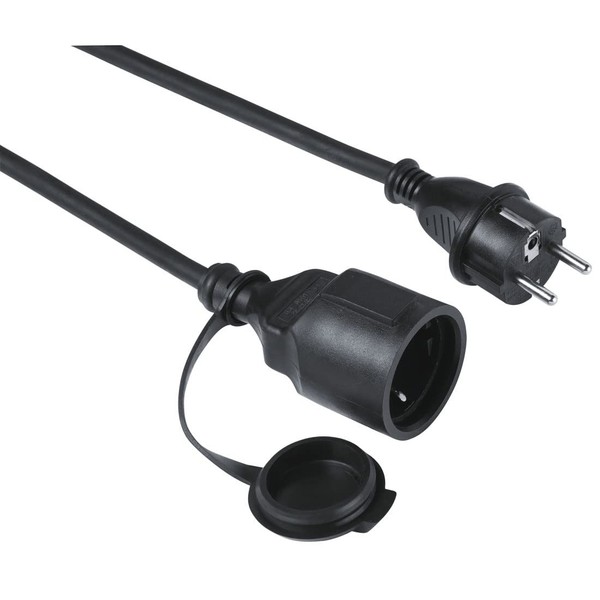 Hama Verlangerungskabel 10,0 M Schwarz NEU-image