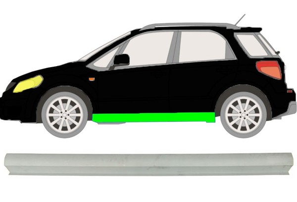 Schweller FüR Suzuki SX4 2006 – 2014 Links-image