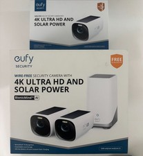 EUFY 4K ULTRA HD WIRELESS OUTDOOR 3-CAM KIT SOLAR PANEL