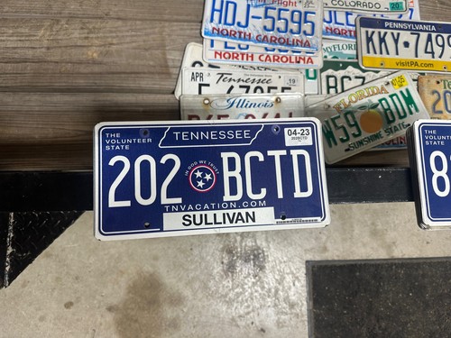 Tennessee License Plate Authentic TNVACATION GREST CONDITION RANDOM PLATE