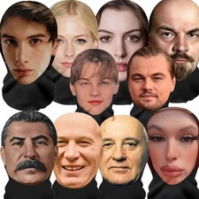 3D Printed Funny Mesh Mask Full Face Cosplay Headwear