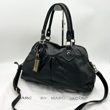 Borsa a tracolla Marc by Marc Jacobs Classic Q grande in pelle nera 2 vie autentica