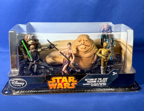RITORNO DELLO JEDI Disney Store STAR WARS Figurine Playset SLAVE LEIA Jabba Hutt - Foto 3 di 13