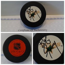 Bob Gainey Autographed Signed Dallas Stars Puck COA - Rare Vintage TRENCH Puck