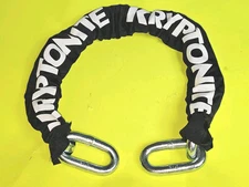 HIGH SECURITY KRYPTONITE CHAIN MOTORCYCLE BIKE ATV GATE SCOOTER BOAT 15MM LOCK