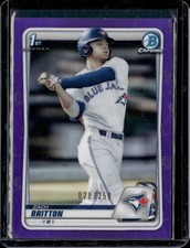 2020 Bowman Draft #BD-158 Zach Britton Chrome Purple Refractor /250 1st Prospect