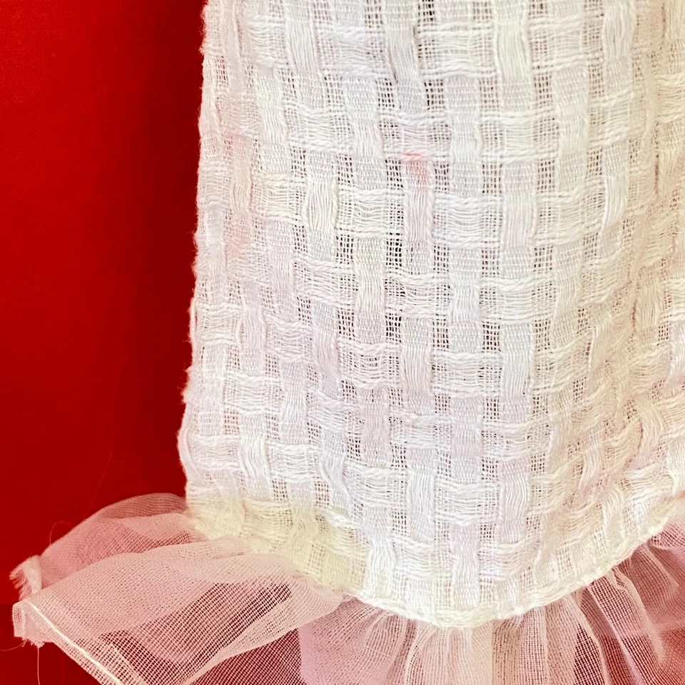 Mattel Barbie Wedding Dress #8623 Vintage 1973 White Peasant Style Puff Sleeves - image 4 of 4