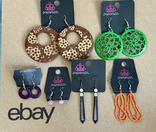 Paparazzi Earrings Lot of 6 Pairs Statement Dangle Boho Fashion Jewelry