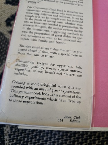 The Uncommon Cook Book by Ruth Mellinkoff 1968 Hardcover - Foto 5 di 10