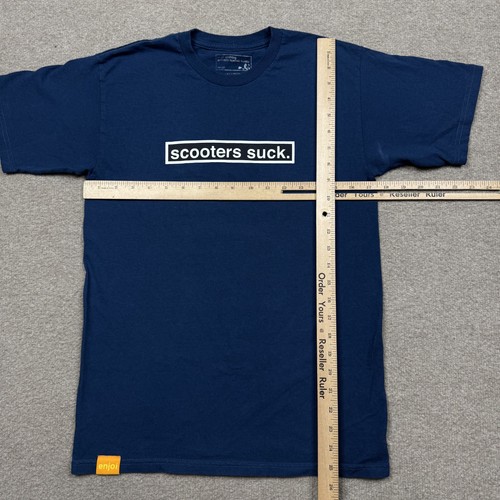 Camisa Para Hombre Enjoi Talla S Azul Manga Corta Skateboarding Cuello Redondo Ropa de Calle - Imagen 7 de 10