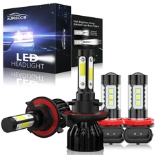 For Jeep Renegade 2015-2021 9008&H11 LED Headlight Bulbs Hi/Lo Fog Beam 24000LM