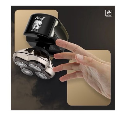 Skull Shaver Pitbull Gold Pro Electric Razor Rotary Shaver - PBG4X
