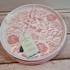 Artisan De Luxe Home 2009 Pasta Types Melamine 8” Salad Plates Set Of 4 New
