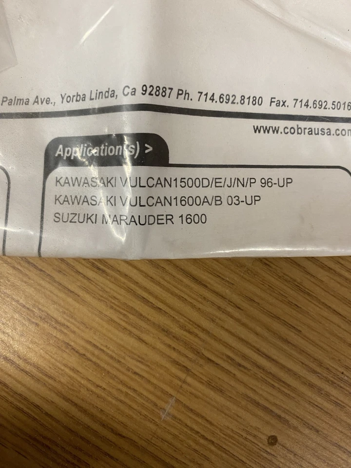 Tábuas de assoalho de motocicleta Cobra para Kawasaki Vulcan ou Suzuki Marauder - Imagem 2 de 4