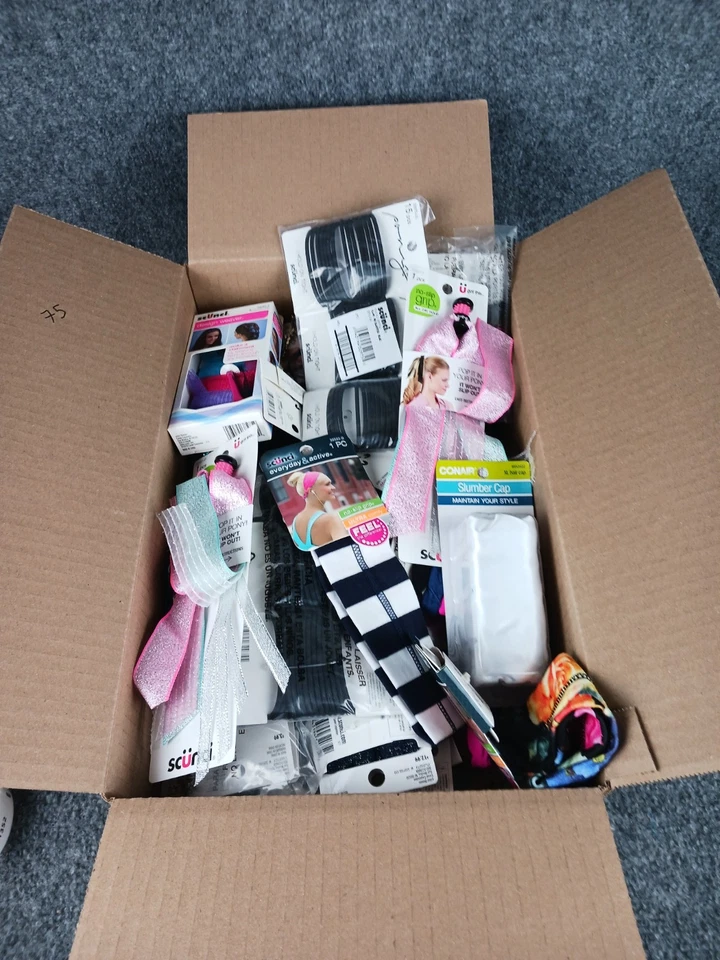 75 piezas al por mayor Scunci surtido accesorios para el cabello Scrunchies Foto 2 de 3