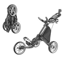 Caddytek CaddyLite EZ V8 Golf Push Cart - Lightweight 3 One Size, Dark Grey