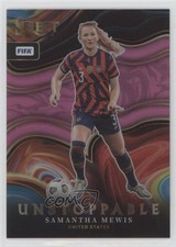 2022-23 Panini Select FIFA Unstoppable Pink Prizm 10/25 Samantha Mewis #19 n0c
