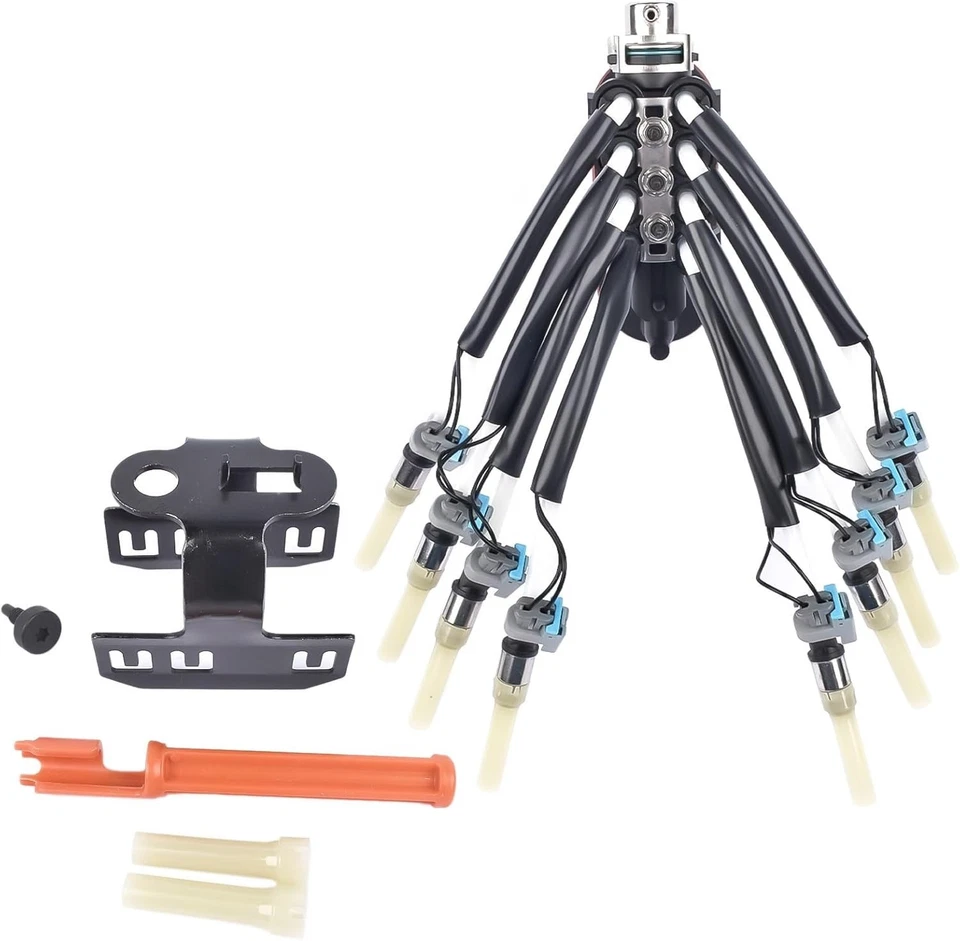 Conjunto de inyector araña de combustible GM Chevy con soporte para un rendimiento superior del motor Foto 3 de 4