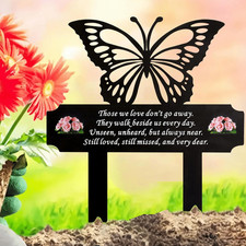 Butterfly Memorial Stake for Grave Decoration, Grave Markers Testing Time