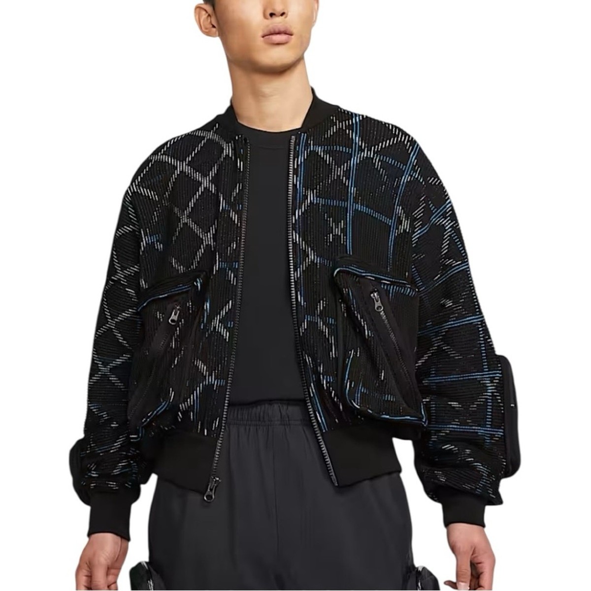 Nike x Undercover SR MA-1 Bomber Jacket in Black Size Large NWT | eBay