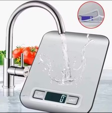 Waterproof Digital Kitchen Scale with LCD Dis...