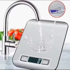 Waterproof Digital Kitchen Scale with LCD Display – High Precision Food Weighing