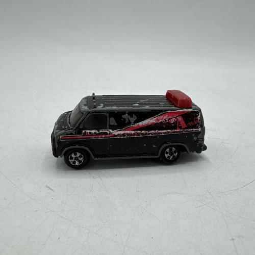 A Team Van 1983 ERTL Diecast 1:64 Black Vintage Made In USA Stephen J Cannell - Picture 1 of 8