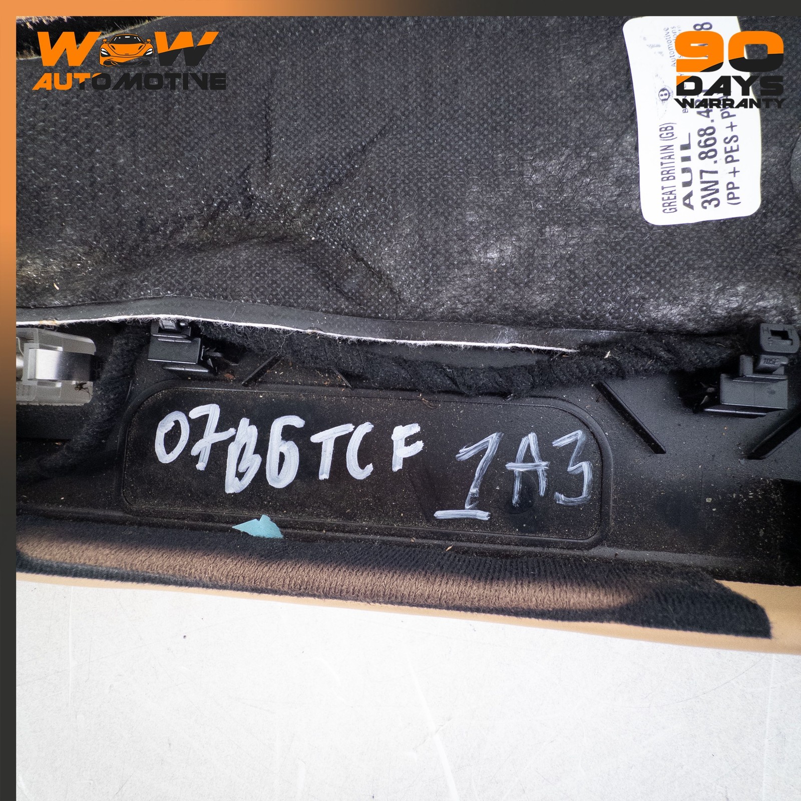 07-18 BENTLEY CONTINENTAL GTC FRONT WINDOW TOP UPPER HEADLINER TRIM PANEL OEM