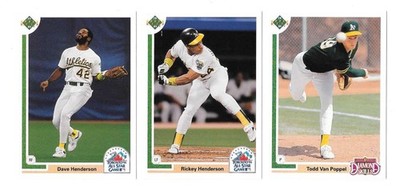 1991 Upper Deck Final Edition - OAKLAND A's Team set