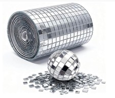 5400pcs Self-Adhesive Mirror Mosaic Tiles, 5x5mm Disco Ball Mirror Tiles for DIY