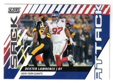 2025 Score #10 DEXTER LAWRENCE 'SACK ATTACK'  INSERT CARD! NY GIANTS