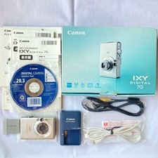 Canon IXY DIGITAL 70 Silver Compact Digital Camera Tested Working Japan