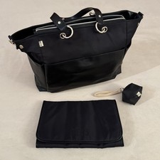 BEIS The Diaper Bag Tote For Travel, Black/Gold Excellent Condition