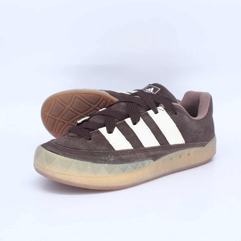 ADIDAS ADIMATIC SHOE US 8,5 EUR 42 DARK BROWN WHITE - Bild 1 von 4