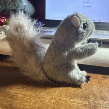 Folkmanis Mini Puppet Squirrel Acorn Plush Gray Stuffed Animal Hand Puppet
