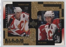 2000 Legends Legendary Collection Gold /375 Theoren Fleury Valeri Bure #21 12w4