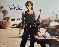 Linda Hamilton Signed Terminator 2 11x14 Photo Sarah Connor JSA COA