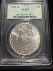 1881-S Morgan Silver Dollar San Francisco PCGS MS66 $1 0.9 Fine Uncirculated