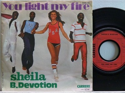 Sheila B. Devotion -You Light My Fire/Gimme Your Loving  D-1978  Carrere 2044121