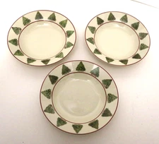Canterbury Christmas Tree Collection 500th Anniversary 3 Rimmed Soup Bowls