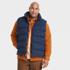 Houston White Adult Puffer Vest - Red L