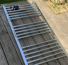Chrome Wall-Mounted Horizontal Towel Rail Radiator Single Panel Hydronic
