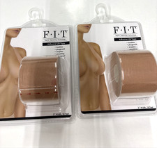 2 Rolls x 16' each 32' Total FIT 2" Adhesive Breast Lift Tape Tan/Light Brown