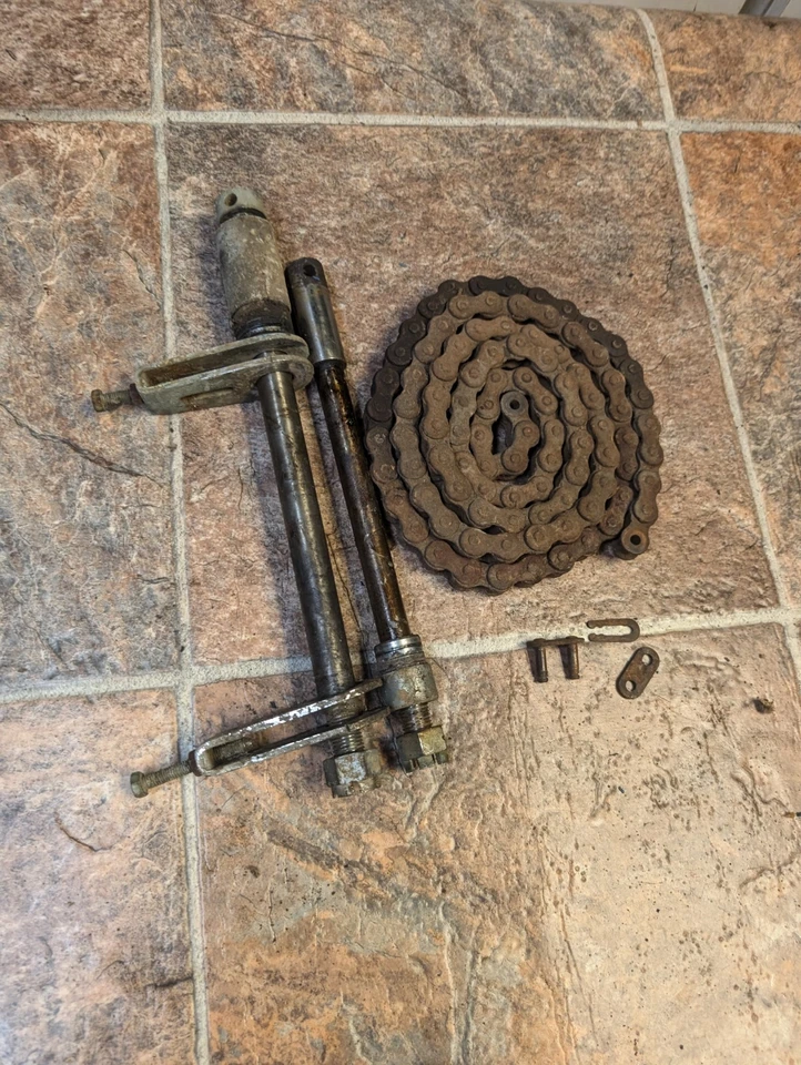 Bridgestone 350 GTR 1967 eje delantero trasero con espaciadores cadena OEM Foto 3 de 4