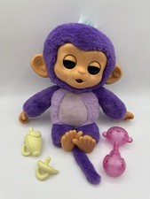 FINGERLINGS Care N Cuddles "SUNNY" Interactive Baby Monkey Purple Accessories
