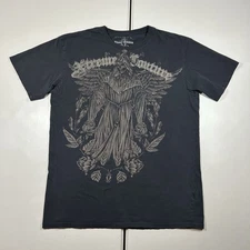 y2k Xtreme Couture Reaper Skeleton Graphic Shirt Size XL Affliction Goth Grunge