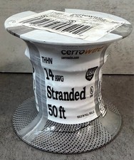 Cerrowire 50 ft. 14 Gauge Black Stranded Copper THHN Wire 112-3401BR