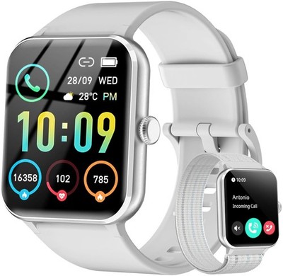 Smartwatch Damen Herren mit Künstliche KI Sportuhr Schrittzähler für Android iOS