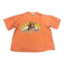 Vintage 90s Rudeboy Sun Splash Reggae Sunflower Boxy Fit T-Shirt Made in USA
